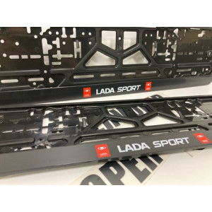 Номерные рамки с надписью "Lada Sport"